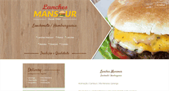Desktop Screenshot of lanchesmansour.com.br
